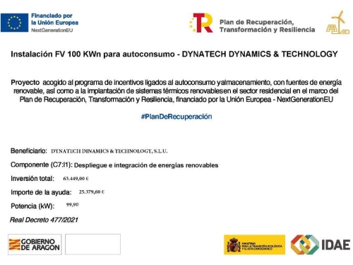  Inversión en generación eléctrica fotovoltaica para autoconsumo